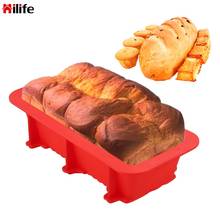 HILIFE-molde rectangular antiadherente para Tartas, utensilios de silicona para hornear tartas, Pan francés 2024 - compra barato