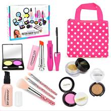 Girls Make Up Toy Set Pretend Play Princess Pink Makeup Beauty Safety Non-toxic Kit Toys for Girls Dressing Cosmetic Travel Bag  2024 - buy cheap
