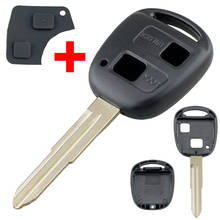 Smart Remote Car Key Shell Auto Key Case Replacement with TOY41 Uncut Blade and Rubber Button Pad Fit for Toyota-Yaris 2024 - buy cheap