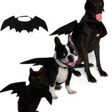 Halloween Pet Costume Cat Bat Wings Collar Harness Decor Puppy Pet Cat Black Bat Dress Up Funny Wing Cat Clothes Christmas Gifts 2024 - buy cheap