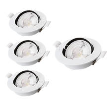 4Pack Dimmable LED Downlight 3w 5w 7w 10w 12w 15w Recessed Ceiling Lamp 90 Degree Rotation spot lights 220V 110V Indoor LED Bulb 2024 - buy cheap