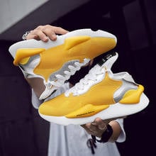 Spring Mesh Yellow Casual Shoes Men High Quality Mens Fashion Shoes Breathable Hip Hop Street Wear Sneakers 2020 Zapatos Hombre 2024 - buy cheap