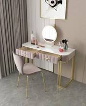 Light luxury European style dressing table bedroom modern simple high-grade net red ins style makeup Taipei European storage cab 2024 - buy cheap