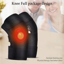 2020 Sport Heated Knee Brace Wrap Support/Therapeutic Electric Heating Pad Wrap For Joint Pain Arthritis Meniscus Pain Relief 2024 - buy cheap