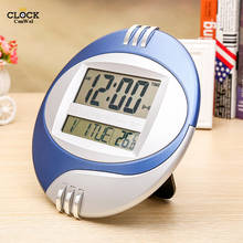 LED Electronic Clock LCD Moderne Calendar Temperature Display Digital Wall Watch Mute of Home Office Decoration 2024 - buy cheap