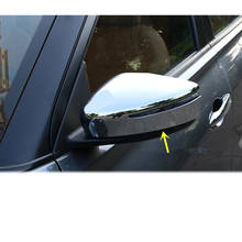 Decoración de coche retrovisor trasero cubierta de espejo de puerta lateral embellecedor de marco tipo tira 2 uds para Nissan Kicks 2017 2018 2019 2020 2024 - compra barato