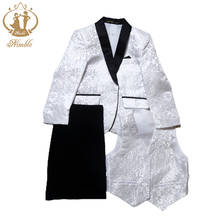 2021 New Kids Wedding Blazer Baby Boys Suit Jackets Formal Coat+ Pants+vest 3Piece Boy Suits Formal for Wedding Party Boy 2024 - buy cheap