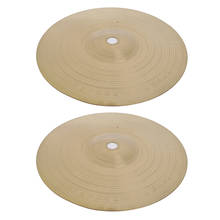 Conjunto de címbalos para tambor 8 polegadas, 2 pacotes de latão inoxidável de respingos de peixe com chapéu hi 2024 - compre barato