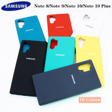 Funda de silicona líquida para Samsung Note 10 Plus, carcasa trasera suave, Original, para Galaxy Note 8/Note 9 2024 - compra barato