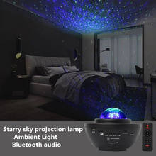 Romantic LED Night Light Colorful Starry Sky Projector Lamp Bluetooth Voice Control Music Player Birthday Gift USB Power 2024 - compre barato