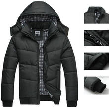 Warm Men Jacket Men Clothing Plus Fashion Fashion Men Jacket Hooded Park Men's Winter CoatHoody Men's Jacket Parka Winter Coats 2024 - buy cheap