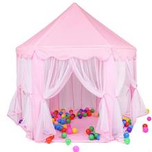 Children's Kids Tent Toy Portable Indoor Outdoor Princess Play House Castle Hexagon YH-17 2024 - buy cheap