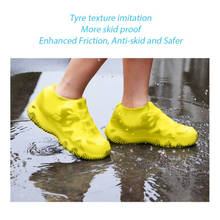 Cycyling сапоги водонепроницаемый чехол для обуви Силиконовый унисекс защитные ботинки для дождя для дома на открытом воздухе дождливые дни многоразовые 2024 - купить недорого