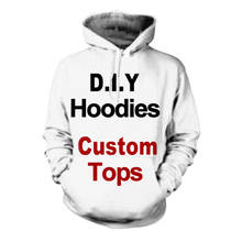 3D Print Diy Custom Design Mens Womens Clothing Hip Hop Sweatshirt Hoodies Plus Size XS 6XL 7XL Suppliers For Drop Shipper 2024 - buy cheap