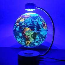 Luz de noche de globo levitante magnético, lámpara flotante de constelación Led giratoria de 20cm, luz colorida para decoración del hogar, regalos de vacaciones 2024 - compra barato
