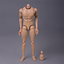 12 дюймов мужской узкий плечевой мышц тела человека 1/6 гибкий мужской фигуры модель 2024 - купить недорого