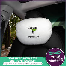 TEY-reposacabezas para asiento de coche Tesla 2021, almohada transpirable para cuello, almohada de viaje Compatible con Tesla modelo S/X/3 modelo Y 2024 - compra barato