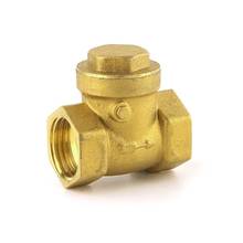 Golden horizontal check valve Brass non return valve 1/2" Wholesale Dropshipping 2024 - buy cheap