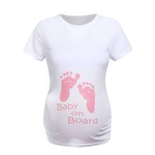 Одежда для беременных; Футболка для беременных женщин с длинными рукавами; топы с рисунком пингвина; Футболка для беременных; женская одежда; Pergnancy 2024 - купить недорого