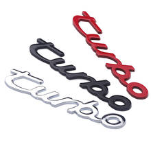 3D estilo de coche de Metal emblema turbo de La etiqueta engomada para parte trasera de carrocería insignia para la plataforma trasera para Ford Focus RS 2 ST Fiesta Mondeo Tuga Ecosport fusión 2024 - compra barato