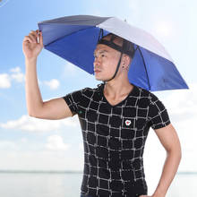 Foldable Umbrella Cap Fishing Tools Fishing Cap Outdoor Sport Foldable Sunscreen Shade Umbrella Hat Hiking Headwear 2024 - buy cheap