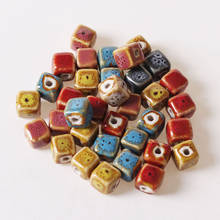 20 pcs Ceramic Beads 10 mm Square Beads For Jewelry Making DIY Bracelet & Necklace Findings 2024 - buy cheap