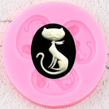 Cute Cat Silicone Molds DIY Party Cupcake Topper Fondant Cake Decorating Tools Candy Ploymer Clay Chocolate Gumpaste Moulds 2024 - buy cheap