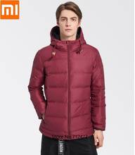 Xiaomi youpin mijia moda masculina espessamento com capuz curto para baixo jaqueta à prova de vento à prova dwindproof água de luxo quente casaco outerwear masculino 2024 - compre barato