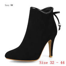 Spring Autumn High Heel Shoes Women Ankle Boots Woman Short Boots High Heels Small Plus Size 32 33 - 40 41 42 43 44 2024 - buy cheap