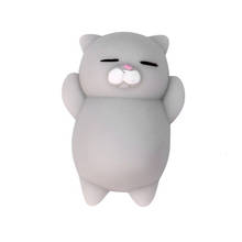 2017 Fashion Mini Kawaii anti-stress toys Cute Mochi Squishy Cat Squeeze Healing Fun Kids Kawaii Toy Stress Reliever Decor 2024 - buy cheap