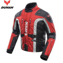 DUHAN D023-Chaqueta de motociclista para hombre, resistente al viento, impermeable, para deportes de equipo de carreras, Motocross, con cinco juegos de protección 2024 - compra barato