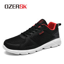 Кроссовки OZERSK мужские сетчатые, удобные повседневные легкие дышащие туфли на плоской подошве, летняя обувь, большие размеры 39-48 2024 - купить недорого