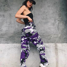 6Color Fashion Women Ladies Camo Cargo Pants High Waist Hip Hop Trousers Military Army Combat Camouflage Long Pants Hot Capris 2024 - buy cheap