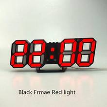 Reloj despertador LED con carga USB, Digital, electrónico, de pared, 3D, Dijital, Saat, decoración del hogar, oficina, mesa, escritorio 2024 - compra barato