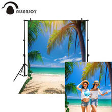Фон для фотосъемки Allenjoy Лето море пляж Плам дерево Гаваи Солнечный песок голубое небо для фотостудии 2024 - купить недорого