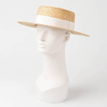 01909-hh7236 Classic  handmade 1.1cm straw wihte ribbon  fedoras  hat  men women leisure panama jazz hat 2024 - buy cheap