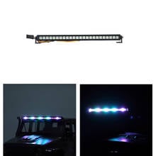 RC Car 24LED Colorful Flashing Roof Lamp Light Bar for 1/10 RC Crawler Traxxas TRX4 Axial SCX10 90046 D90 TF2 2024 - buy cheap