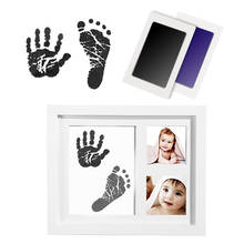 Infant Clay Toy Baby Footprint Imprint Kit Handprint Casting Non-Toxic Newborn Baby Souvenir Ink Pad Storage Memento 2024 - buy cheap