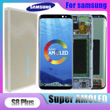 Оригинальный Super AMOLED ЖК-дисплей для Samsung Galaxy S8 plus G955fd G955F G955 жидкокристаллический дисплей с сенсорным экраном дигитайзер 2024 - купить недорого