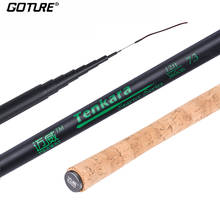 Goture maxway vara de pesca com mosca, vara de pesca tenkara 3.6m 3.9m ultraleve de fibra de carbono rígida 3:7 telescópica para truta baixo e lúcios 2024 - compre barato