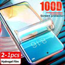 Capa de celular com película de hidrogel 100d sem vidro para huawei, protetor de tela para os modelos p40 lite, e, p40 pro plus, p 40 light, p40 lite 2024 - compre barato