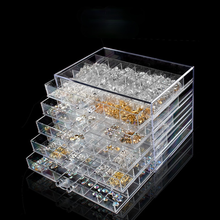 Nail Jewelry Storage Box 5 Layers Jewelry Box 120 Grid Diamond Box Jewelry Storage Box Drawer Box Transparent Organizer Storage 2024 - buy cheap