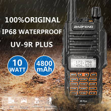 Baofeng-walkie-talkie de banda Dual, Radio Ham resistente al agua IP68, 136-174/400-520MHz, 10KM, Baofeng, 10W, 10KM, UV-9R, UV-82, UV-5R, UV9R 2024 - compra barato