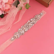 Women's Belts Wedding Belts Crystal Bridal Belts Silver Rhinestones Bridal Wedding Accessories 2024 - buy cheap