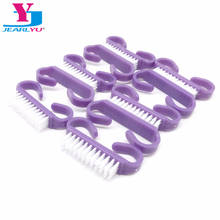 50pcs/lot Plastic Nail Art Brushes Soft Remover Dust Clean Purple Small Angle Cleaning Brush Nail Care Tools For Manicure Makeup 2024 - buy cheap