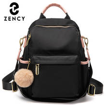 Zency-mochila antirrobo de nailon para mujer, bolso de gran capacidad, diseño clásico de moda, impermeable, novedad de primavera, 2021 2024 - compra barato