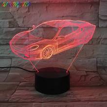 Sports Car 3d Led Night Light Usb Touch Sensor Room Decoration Atmosphere Boy Child Kids Gift Racing Car Night Lamp Bedroom 2024 - buy cheap