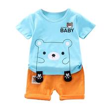 Summer Children's Clothing Baby Boys Bear T-shirt + Shorts Sets 2024 - buy cheap