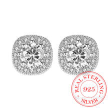 Female Crystal Zircon Stone Earrings 2020 Fashion 925 Sterling Silver Filled Jewelry Vintage Stud Earrings For Women 2024 - buy cheap
