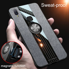 Magnetic Shockproof Phone Case for VIVO V11 V11i Pro Z3 I X21S Soft TPU Silicone Back Cover Metal Ring Holder Stand Housing Z3i 2024 - buy cheap